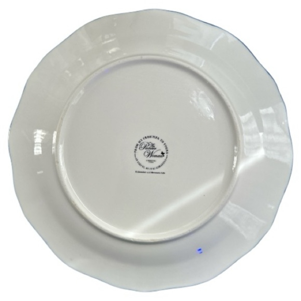 💐 Pioneer Woman Heritage Floral Rose 4 Dinner Plates - Picture 7 of 13
